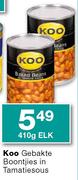 Koo Gebakte Boontjies in Tamatiesous-410g elk