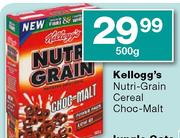 Kellogg's Nutri-Grain Cereal Choc-Malt-500g