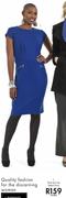 Ponti Knit Zip Detail Dress-225840