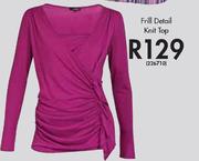 Frill Detail Knit Top-226710