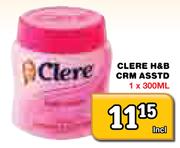 Clere H&B Crm Asstd-300ml