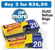 Glad Refuse Bags-2x20's pack