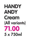 Handy Andy Cream(All Variants)-5 x 750ml
