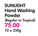 Sunlight Hand Washing Powder(Regular or Tropical)-10 x 250gm