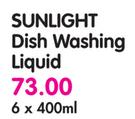 Sunlight Dishwashing Liquid-6 x 400ml