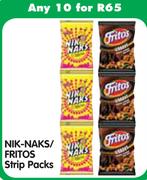 Nik-Naks/Fritos Strip Packs-10's