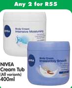Nivea Cream Tub(All Variants)-2x400Ml