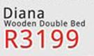 Diana Wooden Double Bed