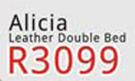 Alicia Leather Double Bed