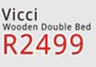 Vicci Wooden Double Bed