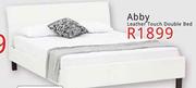 Abby Leather Touch Double Bed