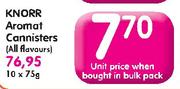 Knorr Aromat Connister (All Flavours)-Unit Price When Bought in Bulk Pack