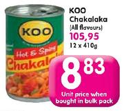koo Chakalaka (All Flavours)-12 x 410g