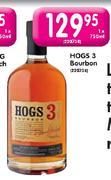 Hogs 3 Bourbon-1 x 750ml