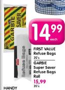 First Value Refuse Bags-20's