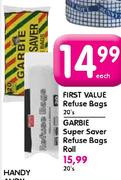 Garbie Super Saver Refuse Bags Roll-20's