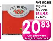 Five Roses Tagless Teabags-Unit Price When Bought In Bulk Pack