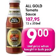 All Gold Tomato Sauce-Unit Price When Bought Bulk Pack