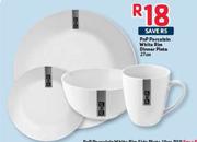 PnP Porcelain White Rim Dinner Plate-27cm