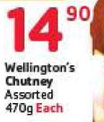 Wellington's Chutney Assorted-470g 