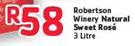 Robertson Wnery Natural Sweet Rose-3 Litre