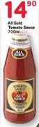 All Gold Tomato Sauce-700ml
