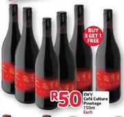 Kwv Cafe Culture Pinotage-750ml Each