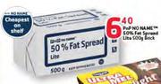 PnP No Name 50% Fat Spread Lite-500gm Brick