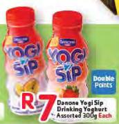 Danone Yogi Sip Drinking Yoghurt-300gm Each