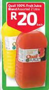 Quali 100% Fruit Juice Blend-2Ltr Each