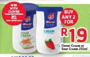 Clover Cream or Sour Cream-2 x 250ml