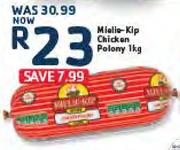 Mielie-Kip Chicken Polony-1kg