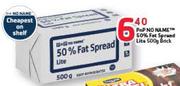 PnP No Name 50% Fat Spread Lite-500g Brick
