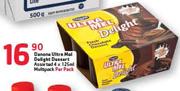 Danone Ultra Mel Delight Dessert Multipack-4x125ml