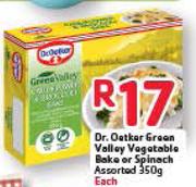 Dr.Oetker Green Valley Vegetable Bake Or Spinach-350g