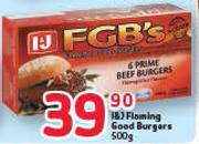 I&J Flaming Good Burgers-500g