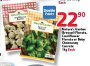 Nature's Garden Broccoli Florets,Cauliflower Or Baby Chantenay Carrots-1kg