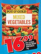 Pot O' Gold Frozen Mixed Vegetables-1kg
