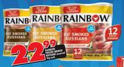 Rainbow Frozen Smoked Russians-1kg Each