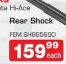 Femo Shocks Rear Shocks Suitable For: Toyota Hi-Ace-Each
