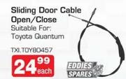 Eddies Spares Sliding Door Cable Open/Close Suitable For:Toyota Quantum 