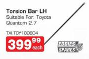 Eddies Spares Torsion Bar LH Suitable For:Toyota Quantum 2.7