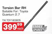 Eddies Spares Torsion Bar RH Suitable For:Toyota Quantum 2.7