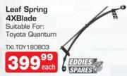 Eddies Spares Leaf Spring 4XBlade Suitable For:Toyota Quantum 