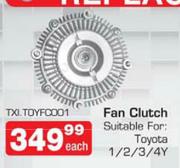 Fan Clutch TXI.TOYFC001Suitable For: Toyota 1/2/3/4y-Each