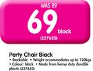 Party Chair Black