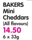 Bakers Mini Cheddars(All Flavours)-6 x 33gm