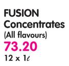 Fusion Concentrates(All Flavours)-12 x 1Ltr