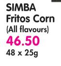 Simba Fritos Corn(All Flavours)-48 x 25gm