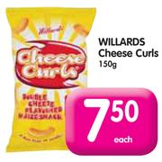 Willards Cheese Curls-150gm